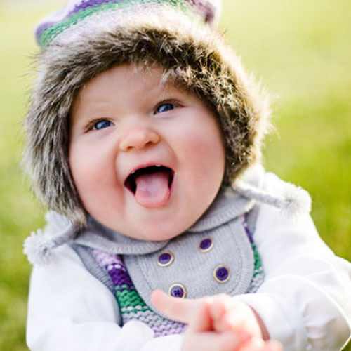 Baby in Winter Hat