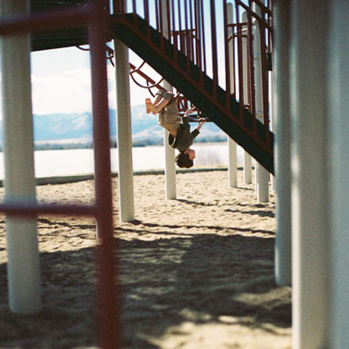 Kid in Park Film Photo