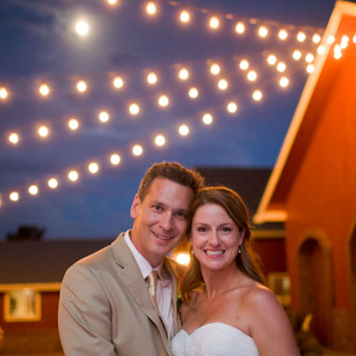 Crooked Willow Farm Wedding at Night