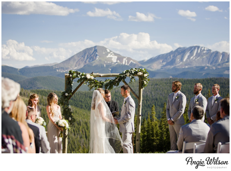 Keystone Wedding Ceremony Mountain View