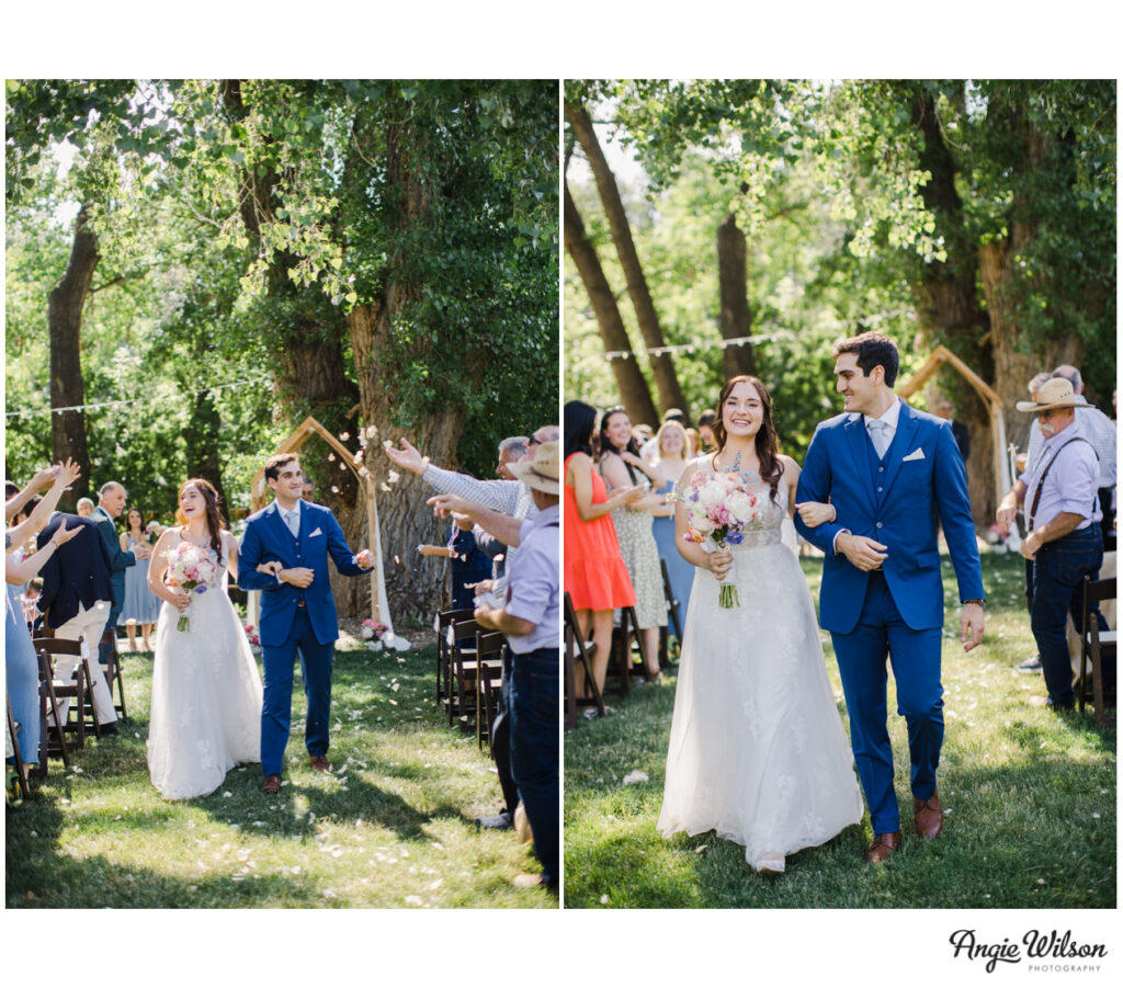 Lyons Farmette Wedding Ceremony on the Lawn