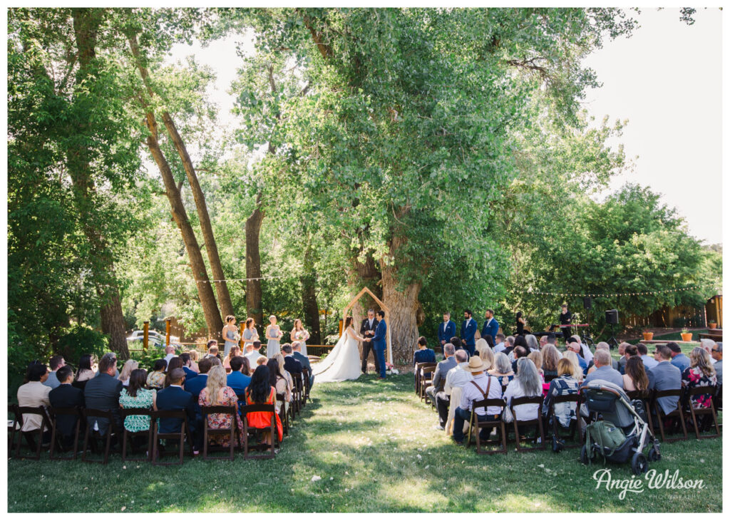 Lyons Farmette Wedding Ceremony on the Lawn