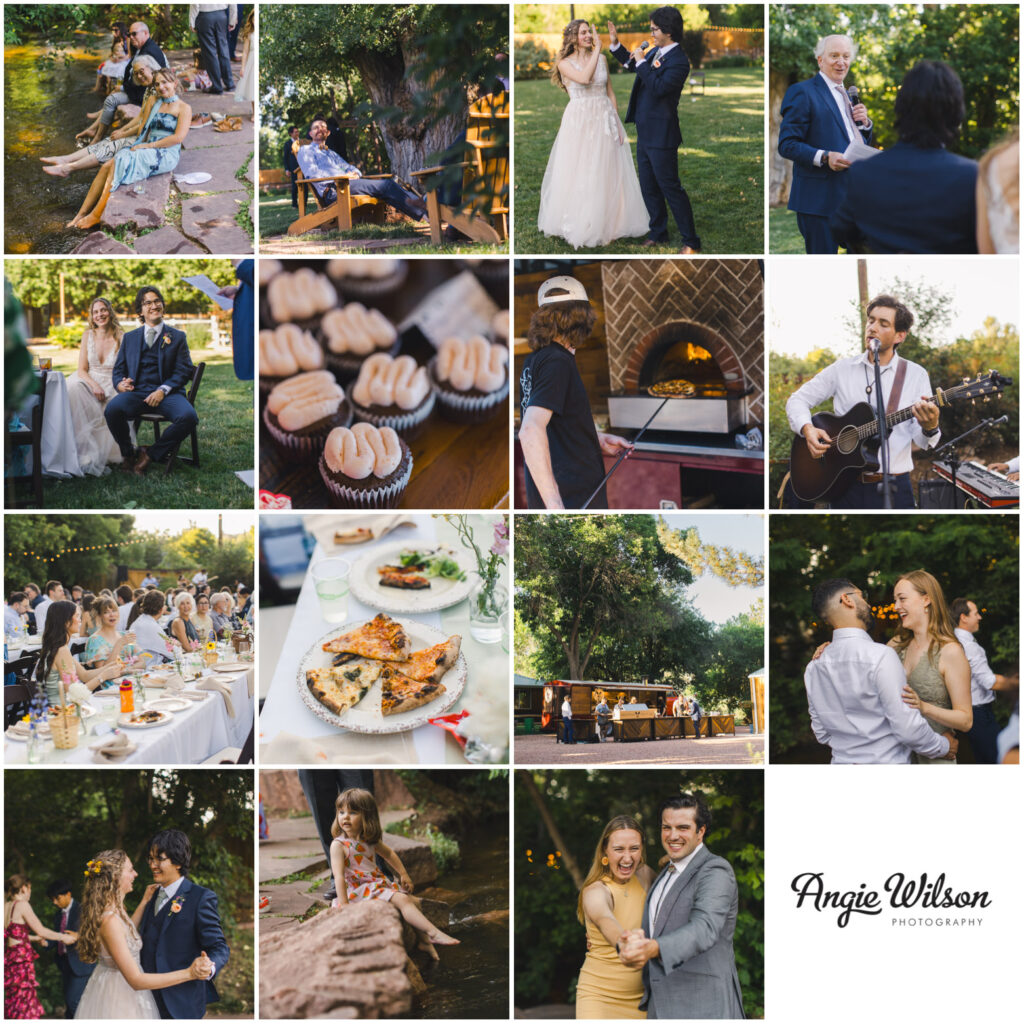 Dinner and dancing at the Lyons Farmette wedding venue