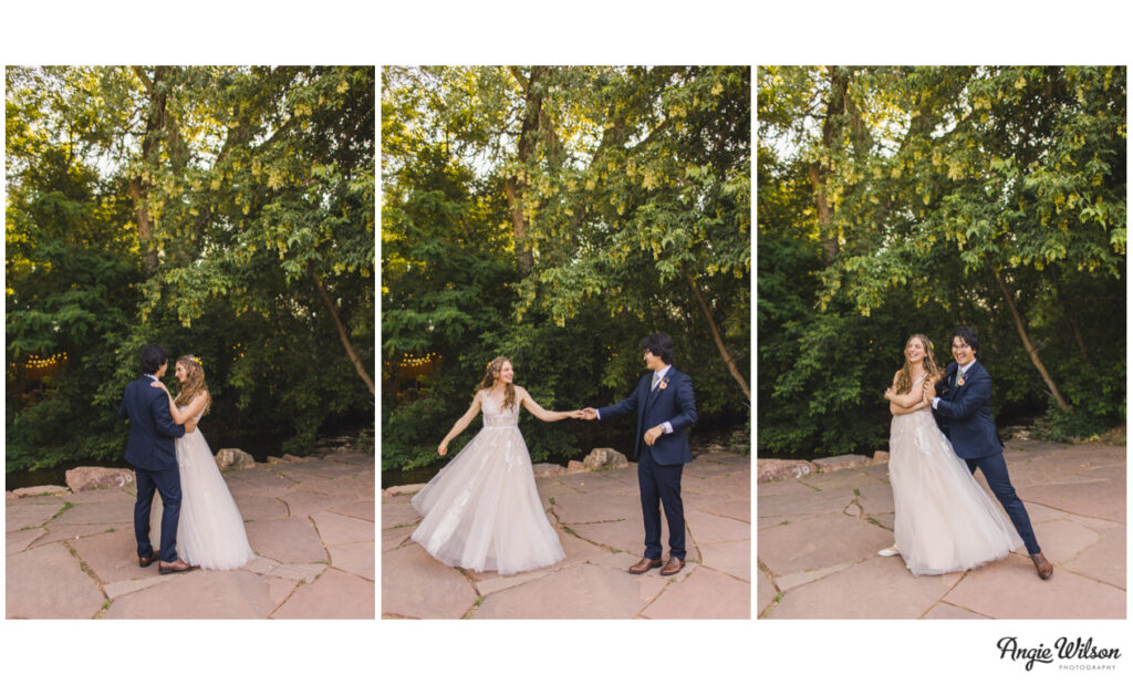 Dancing by the river at the Lyons Farmette