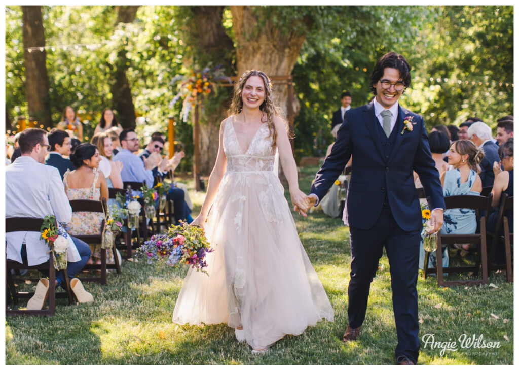 Wedding ceremony exit