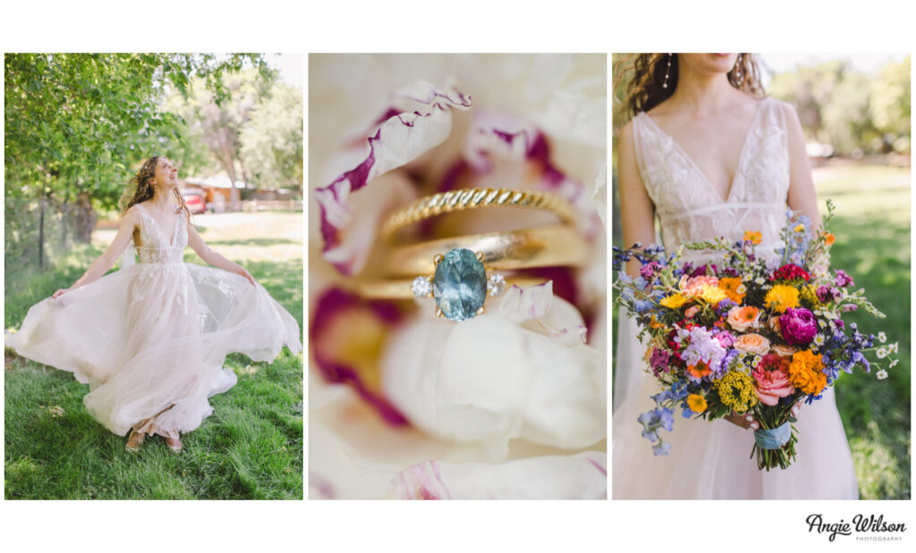bride at the lyons farmette