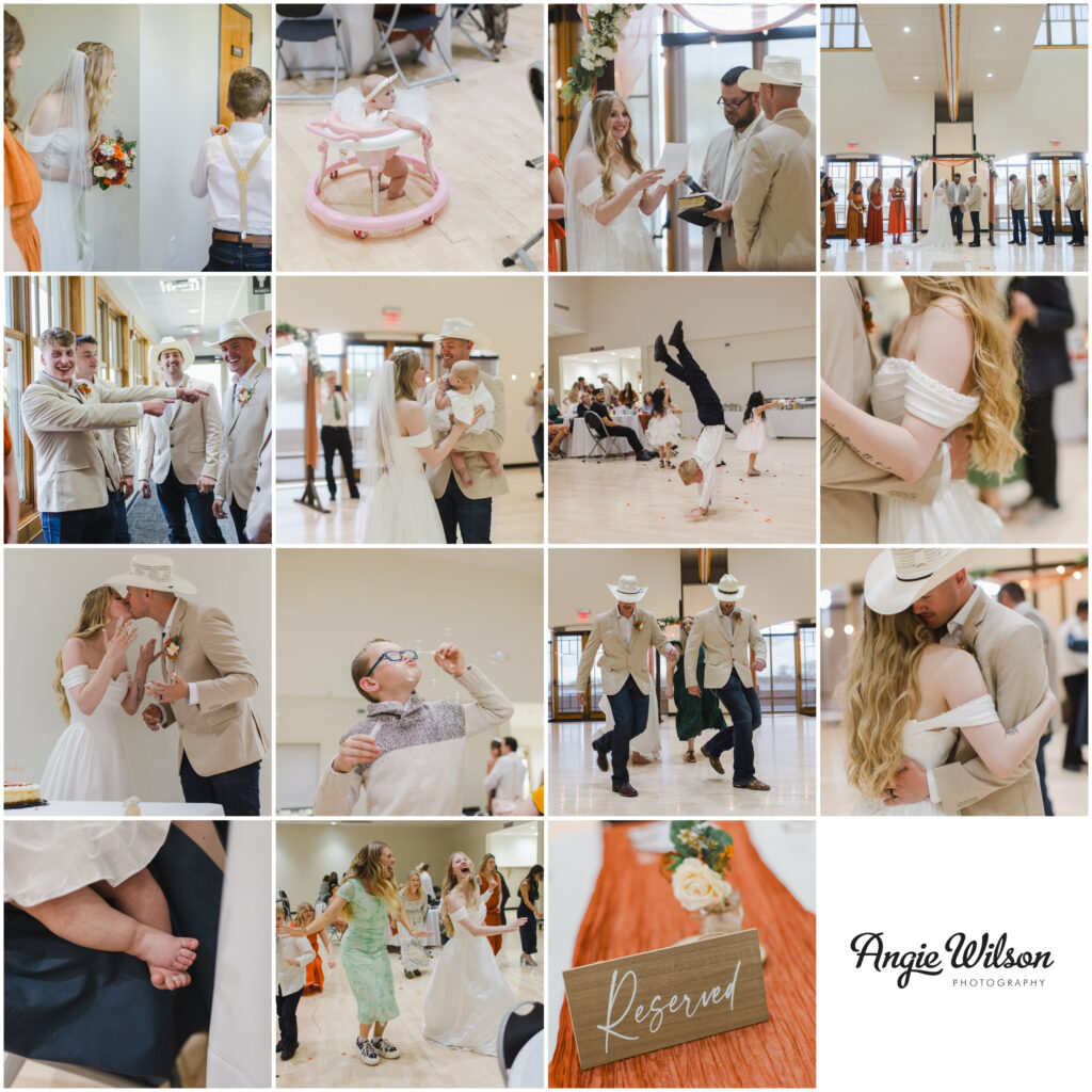 Cheyenne Wedding reception photos at Kiwanis Community House