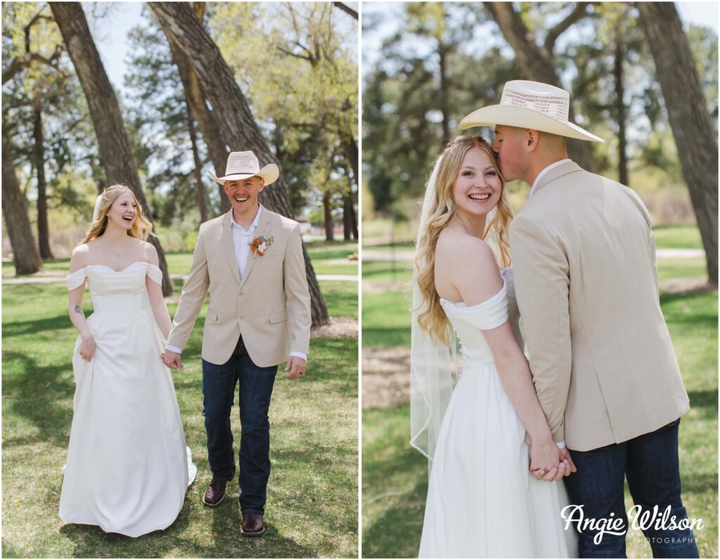 Cheyenne Wyoming Wedding bride and groom